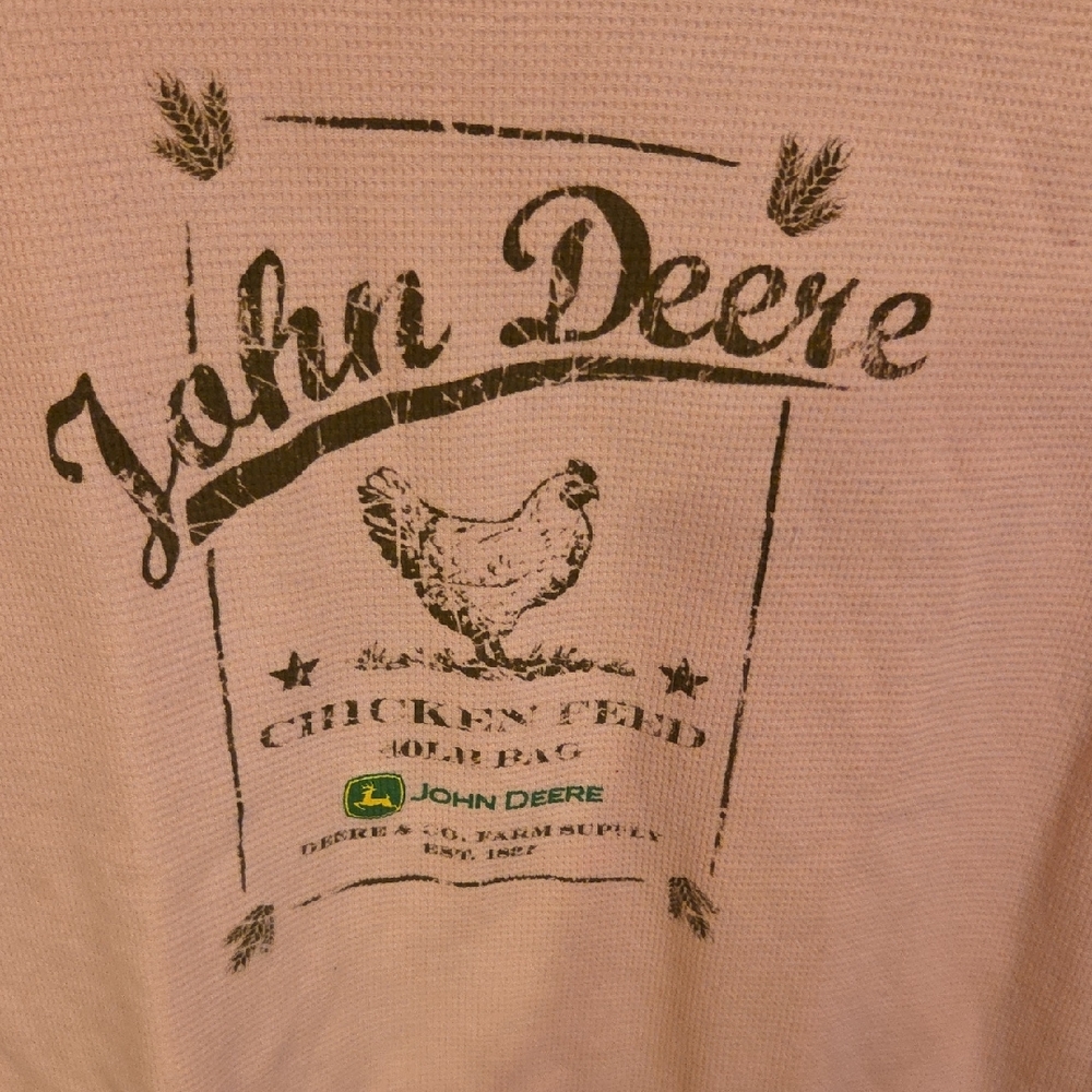 John Deere Light Pink Long Sleeve Tee - Picture 3 of 4